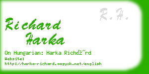 richard harka business card